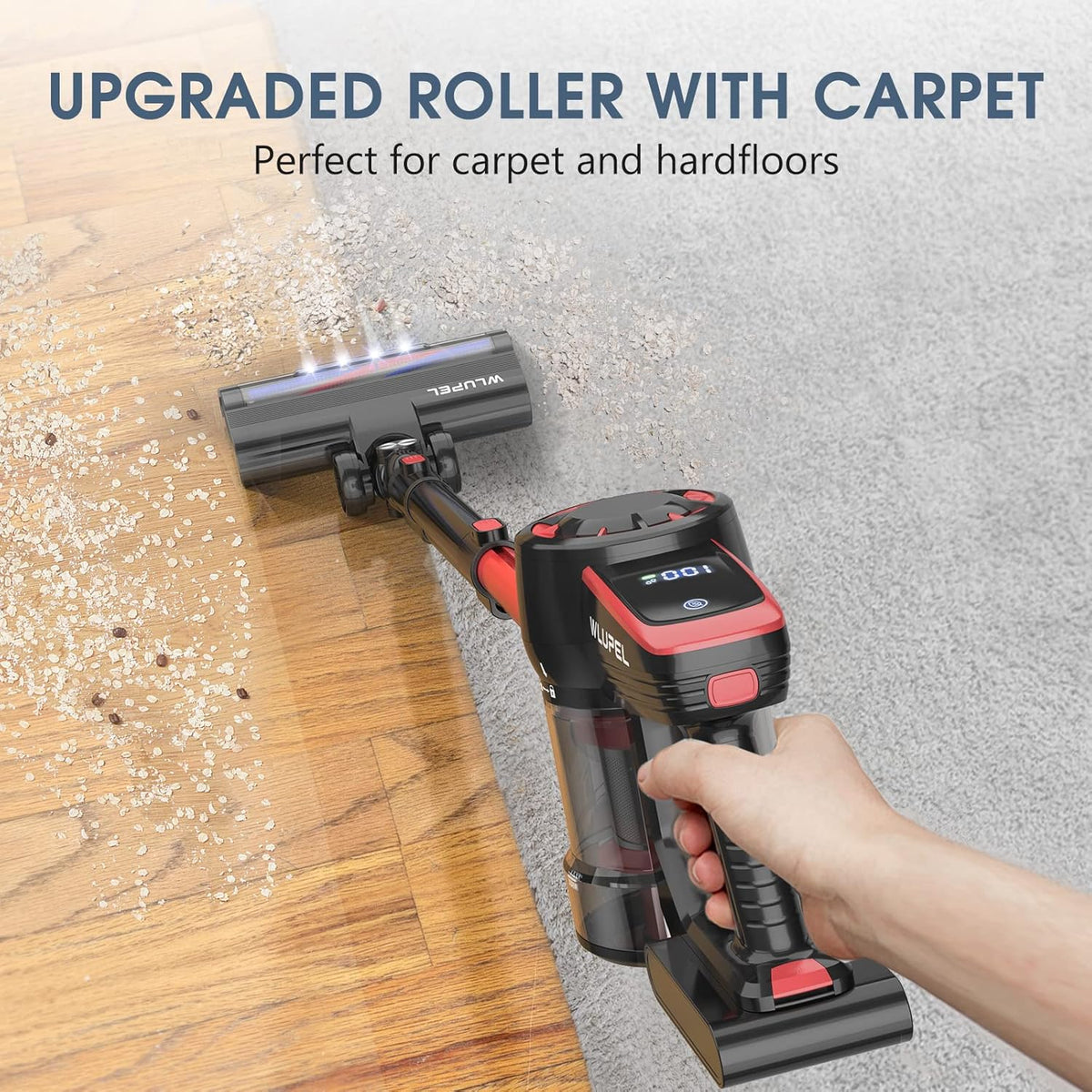 Cordless 250W Stick Vacuum Cleaner with LED Display W408507