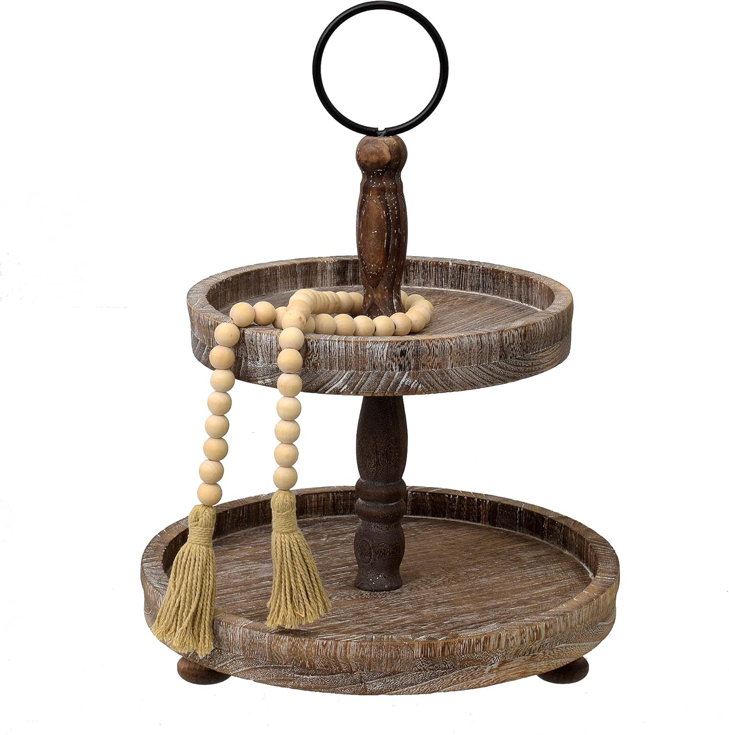 Two Tiered Tray with 10 Small & 12.5 Large Plates D649