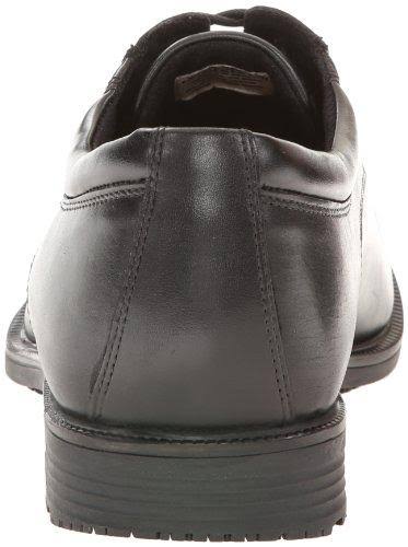 Black Plain Toe Derby Shoes Q48781