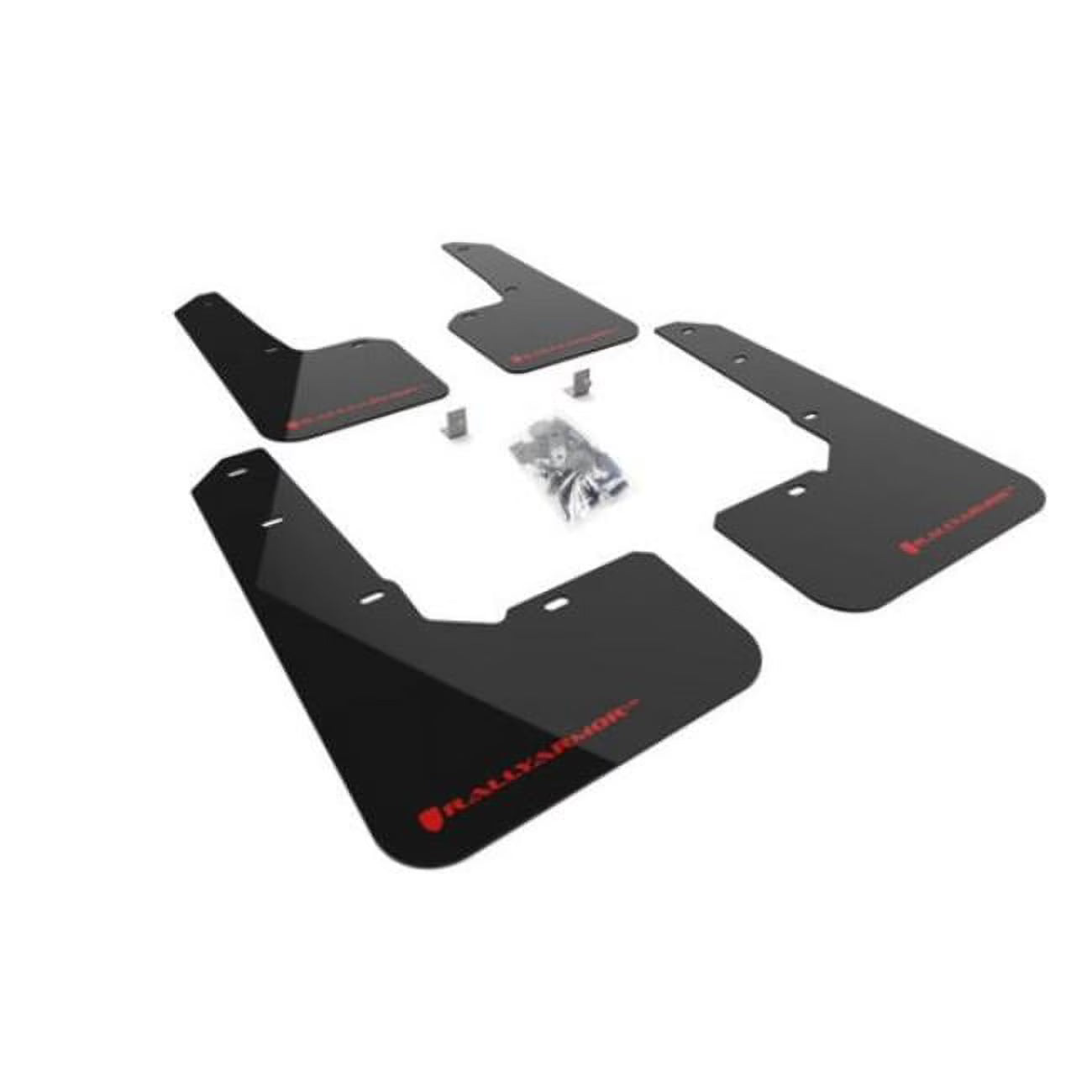 Black Mud Flap with Red Logo B491479