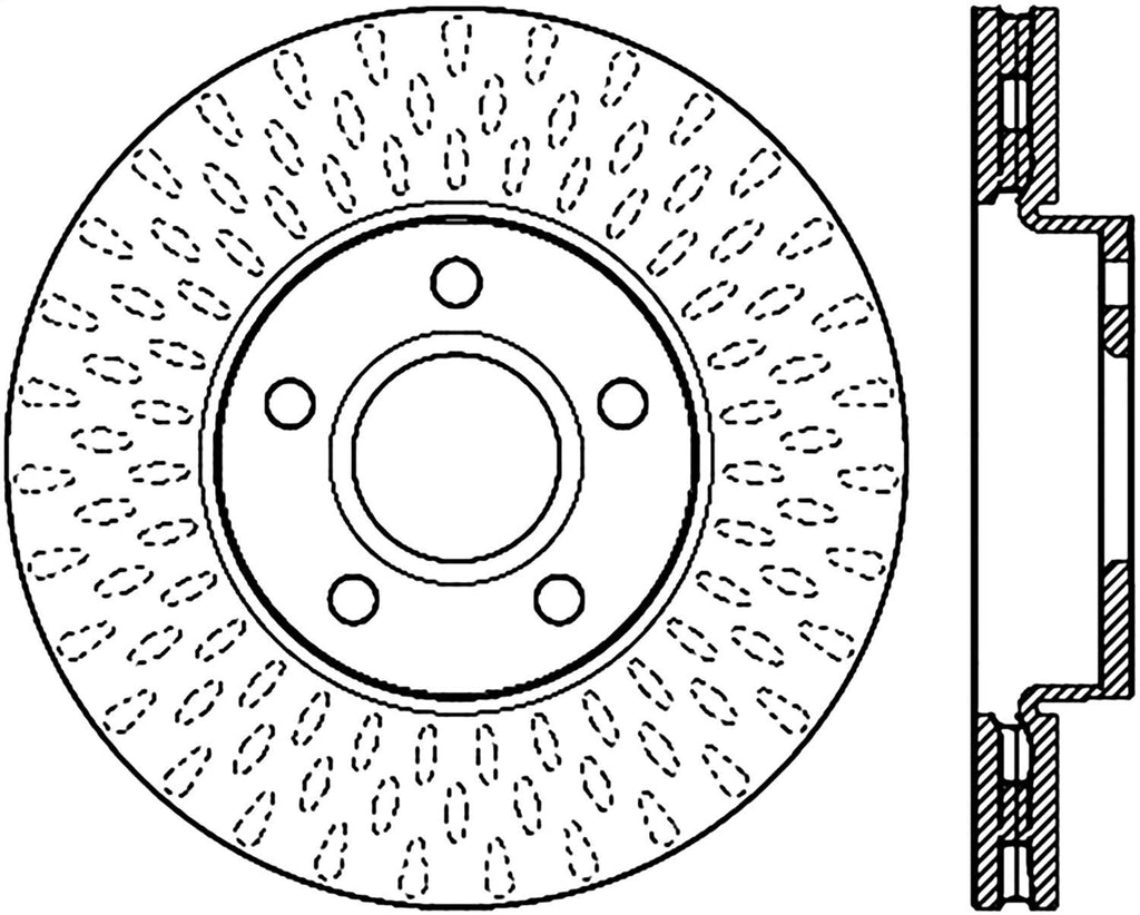 Slotted & Drilled Sport Brake Rotor U26173