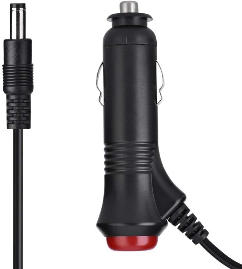 DC 5.5x2.1mm Car Charger 12V 24V Cigarette Lighter Power Supply Adapter Cable with Switch Button F8928