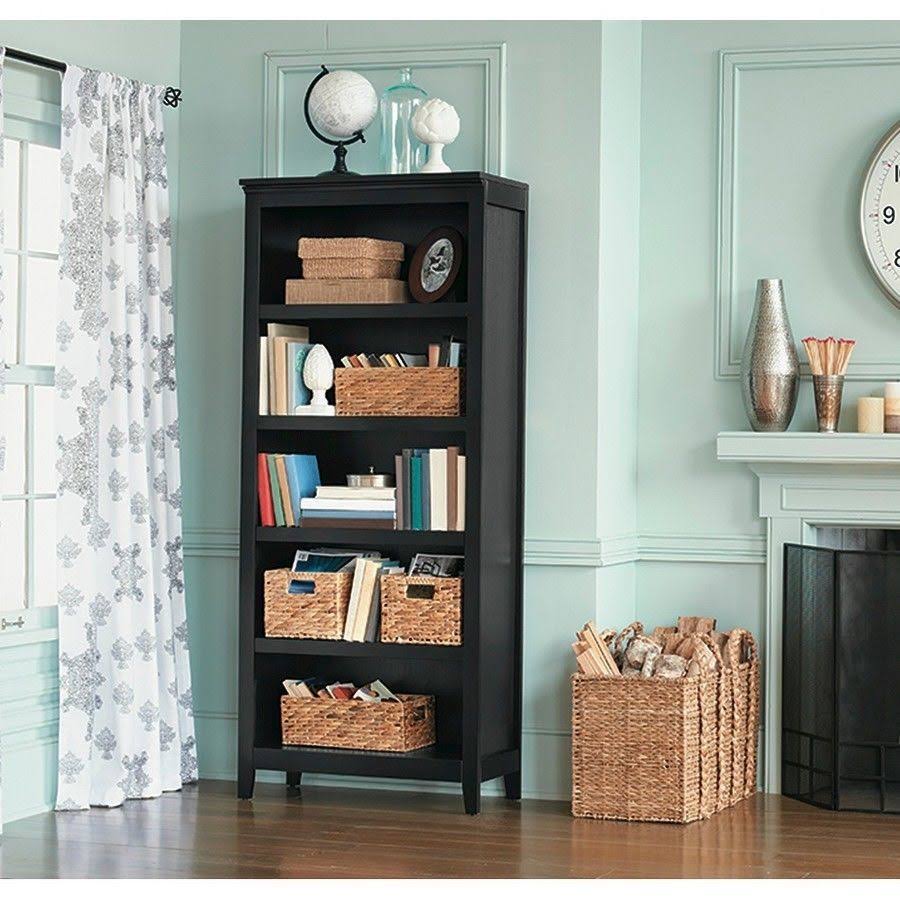 Black 5 Shelf Bookcase U468