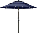11FT Solar 3 Tiers Market Umbrella with 32 LED L5911