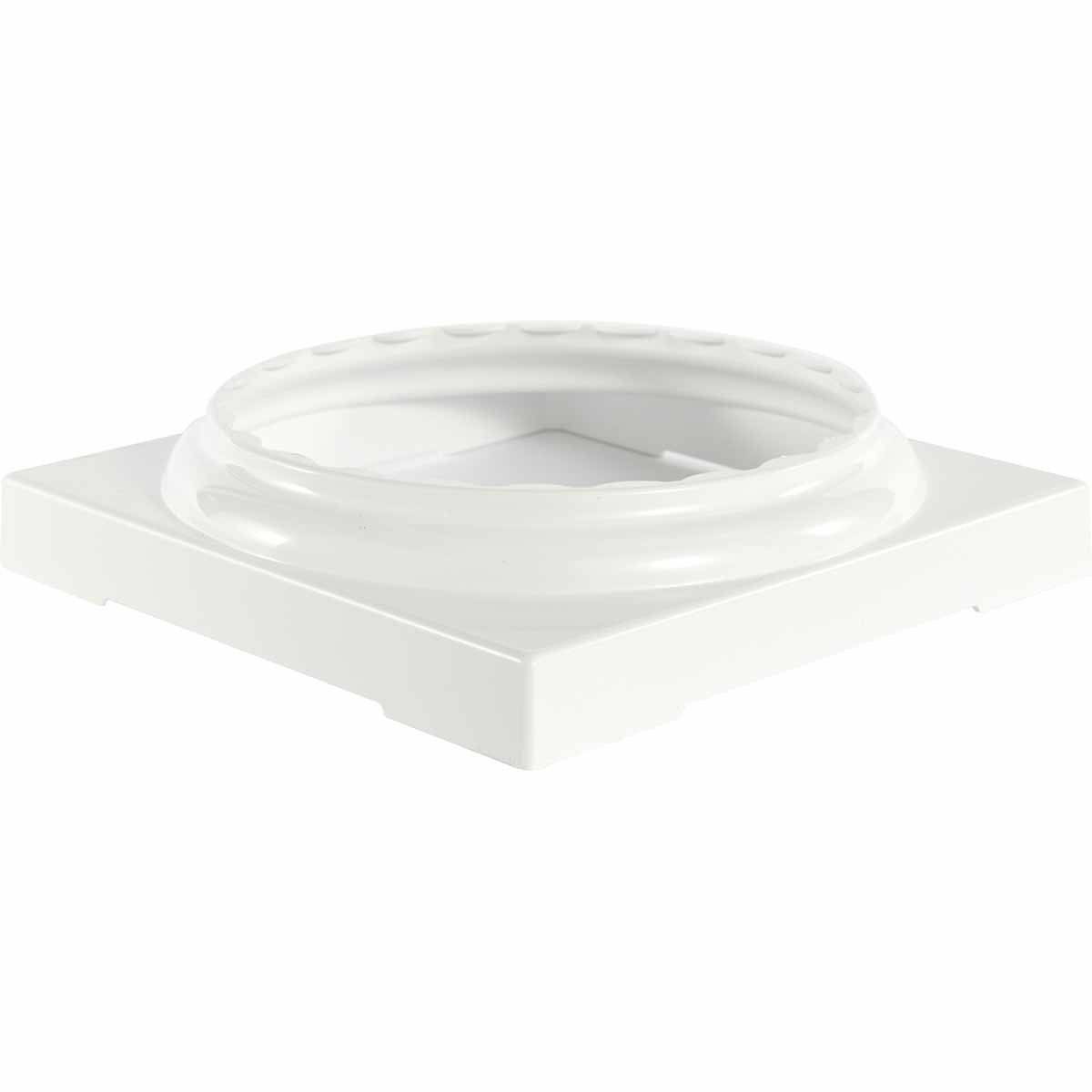 Standard Capital & Base for 10x22 Endura-Aluminum Fluted Round Columns, Clay Finish R58613