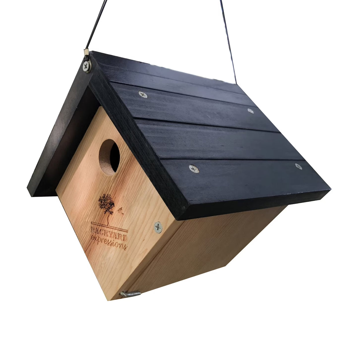 Triangle Cedar Bird House Y4941