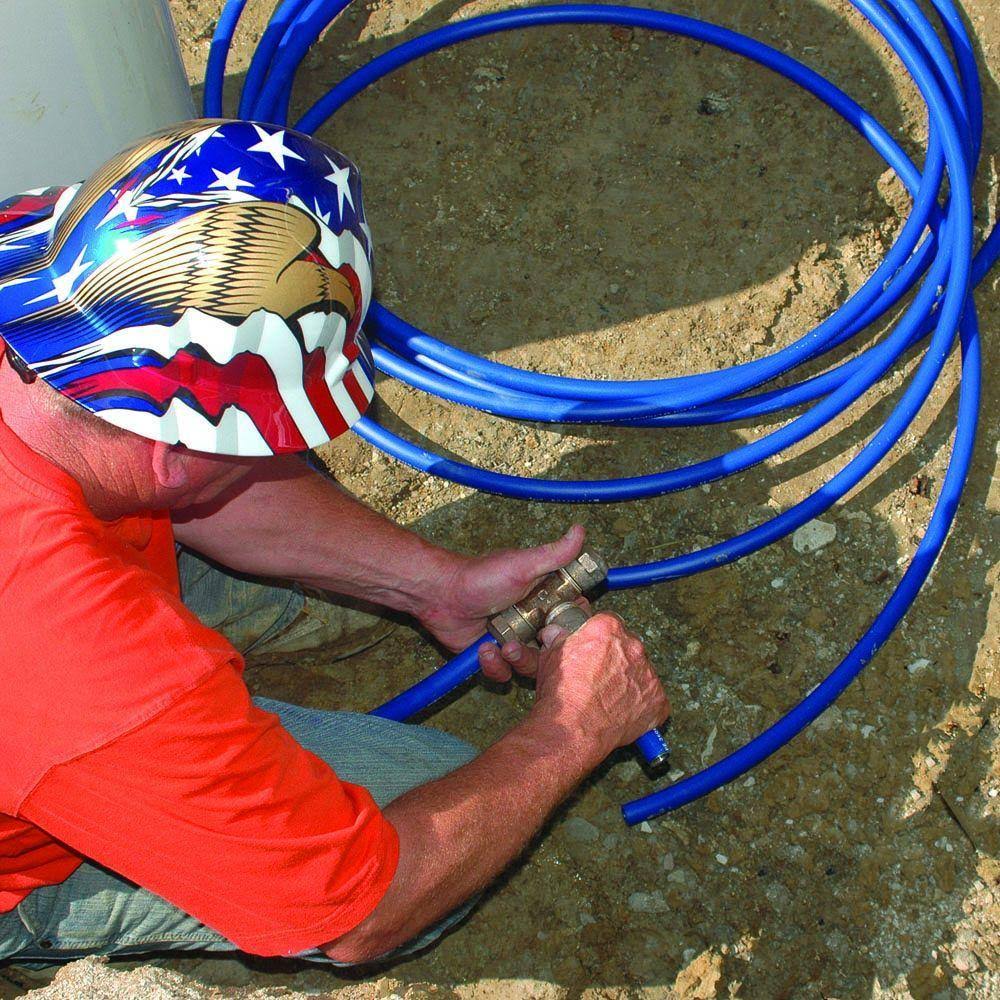 1-1/4 in. x 200 ft. Blue Poly Pipe N607