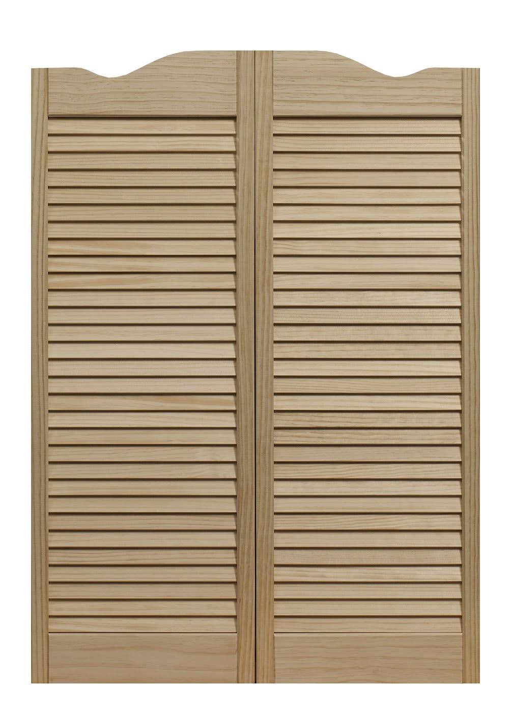 Dixieland Louvered Cafe Interior Swing Wood Door W641
