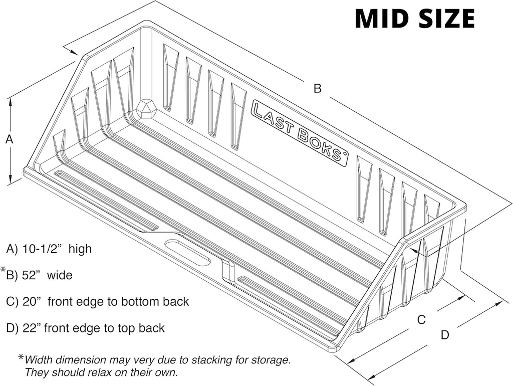Mid Size Truck Bed Cargo Box Organizer V429531