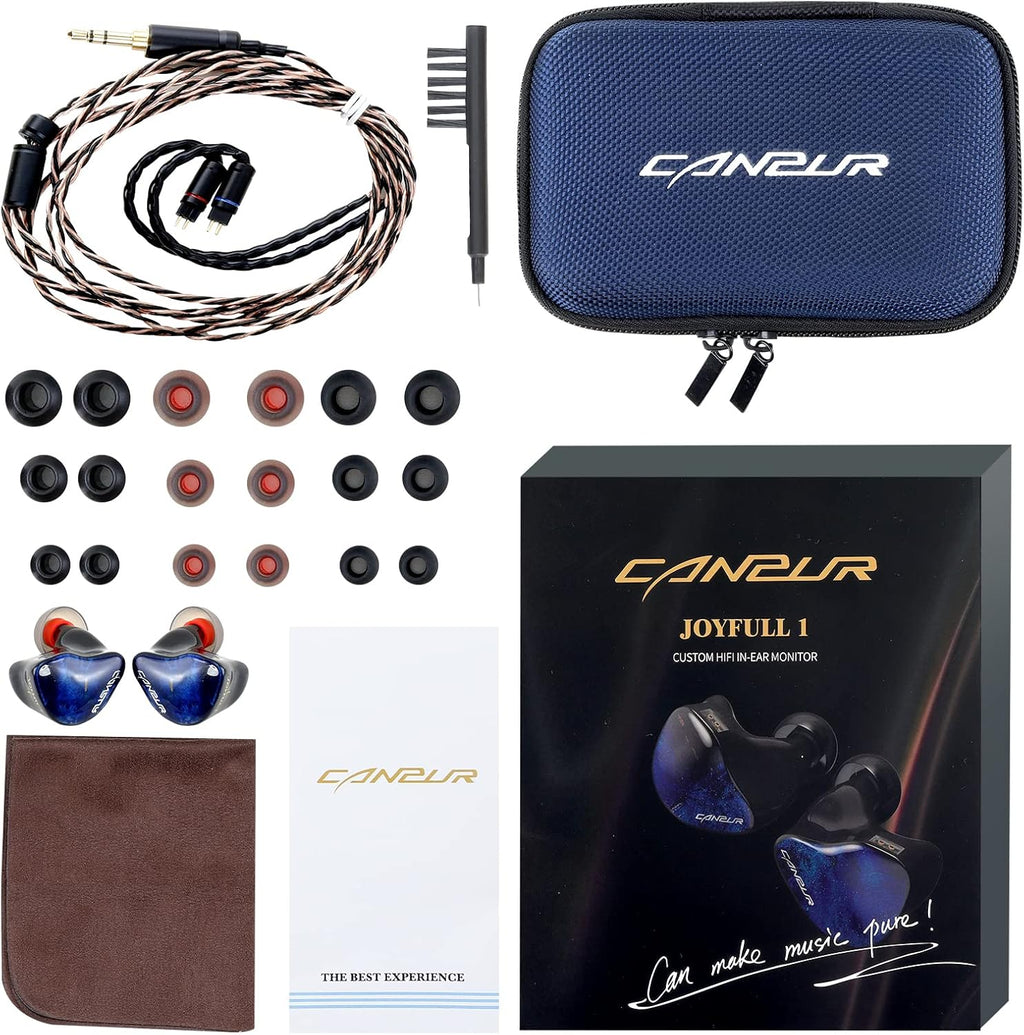 Blue Pack of 2 Wired In Ear Monitor Earphones B122658