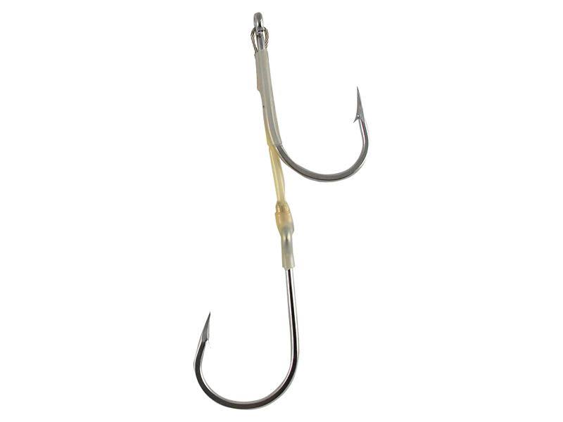 Stainless Steel Double Hook Rig w/Fluorocarbon Leader - 7/0 G21868