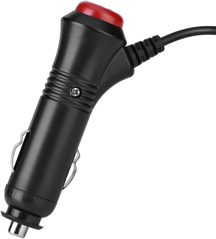 DC 5.5x2.1mm Car Charger 12V 24V Cigarette Lighter Power Supply Adapter Cable with Switch Button F8928