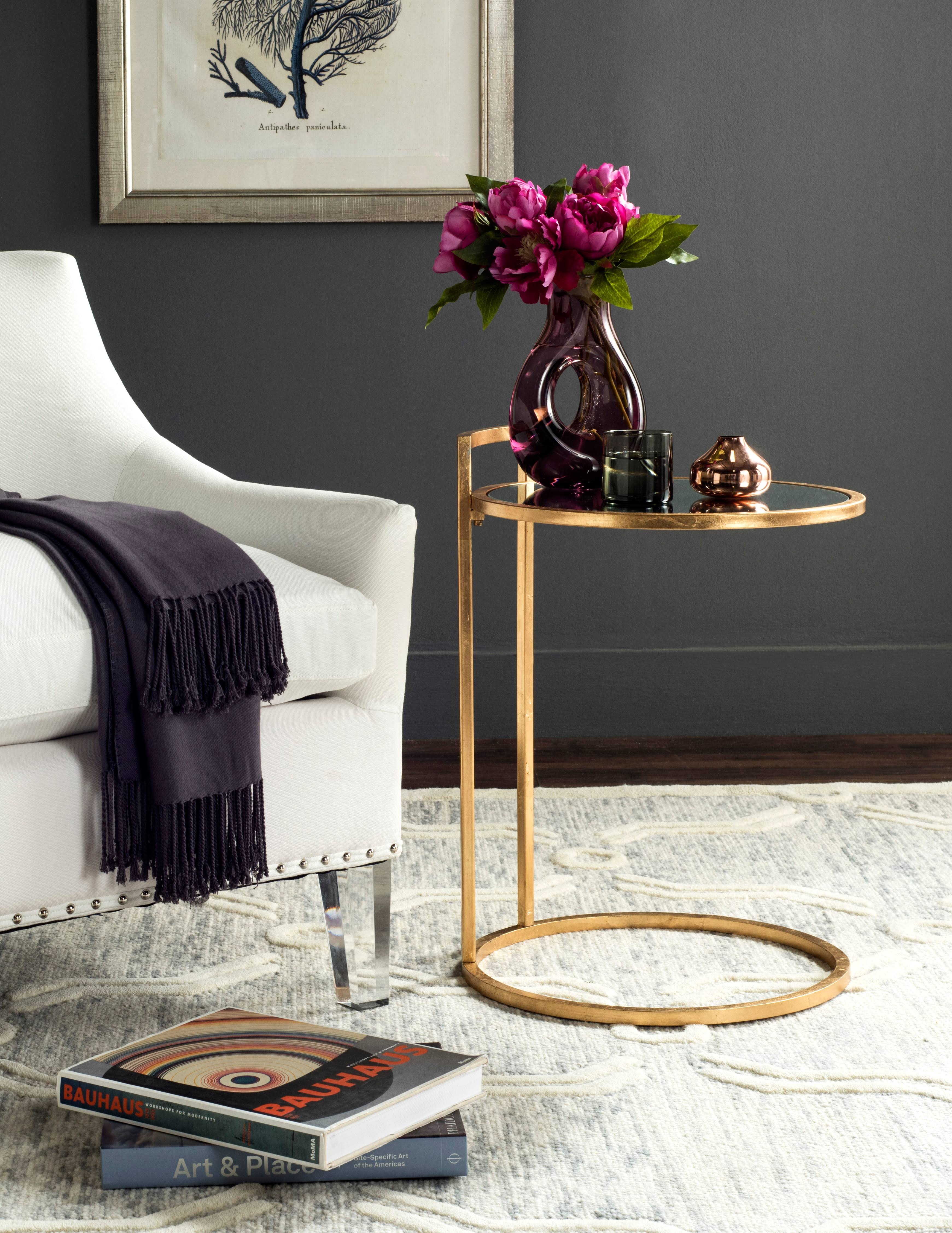 Yellow Round End Table H556