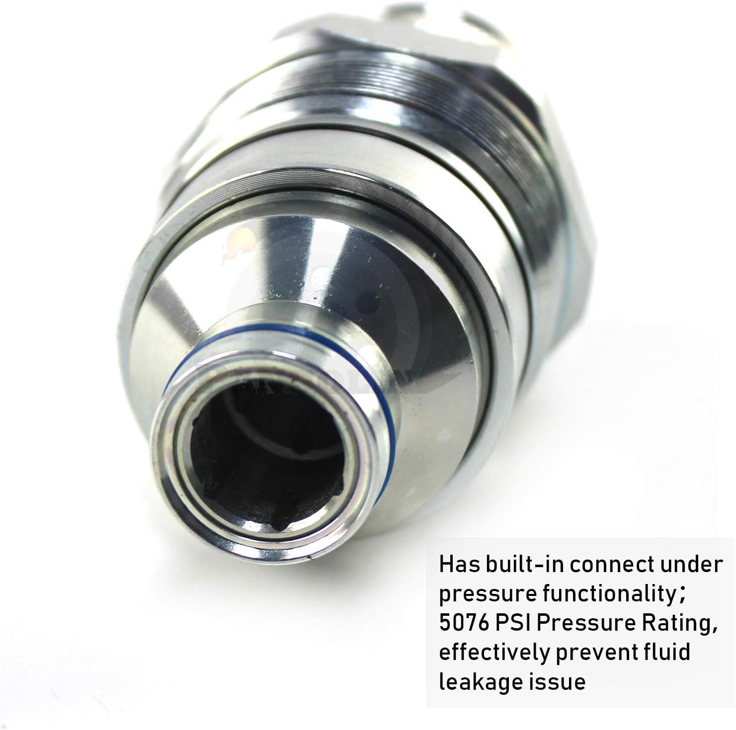 Hydraulic Female Flat Face Quick Connect Coupler 48mm Thread Diameter Pack of 2 B38736