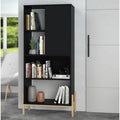 Black Geometric Bookcase H10422