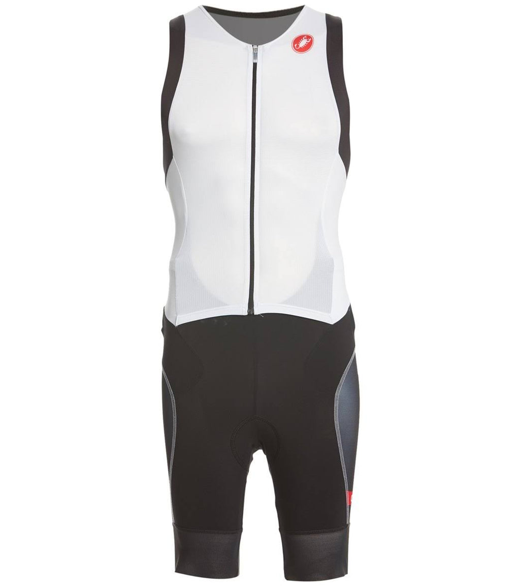 White/Black Sleeveless Suit A9703