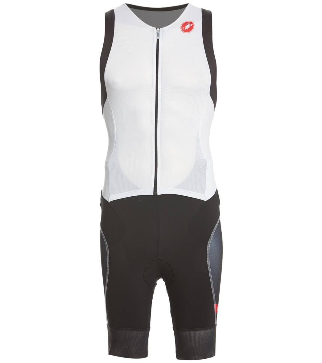 White/Black Sleeveless Suit A9703