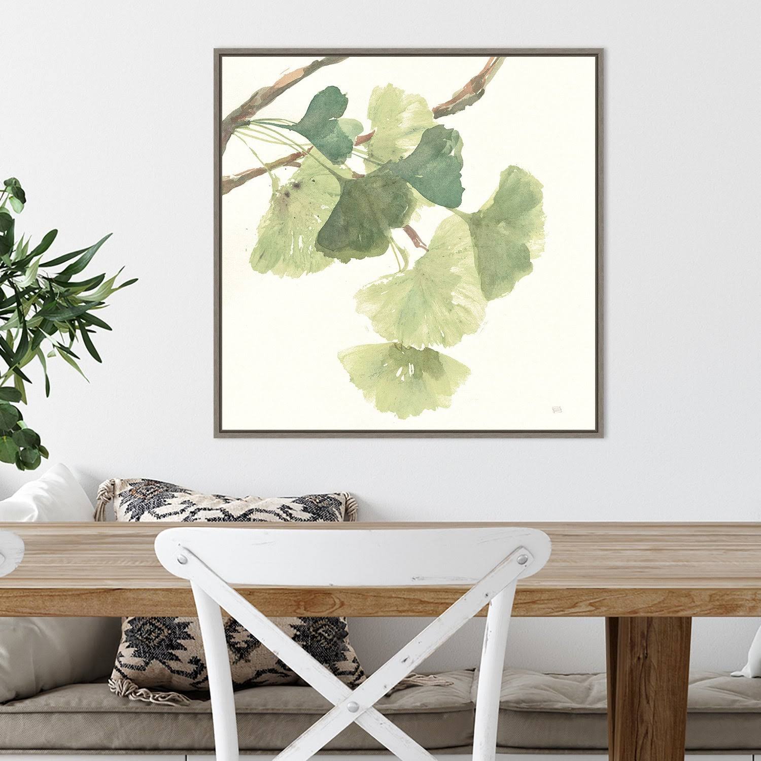 Light Graywash Framed Canvas Art B2282