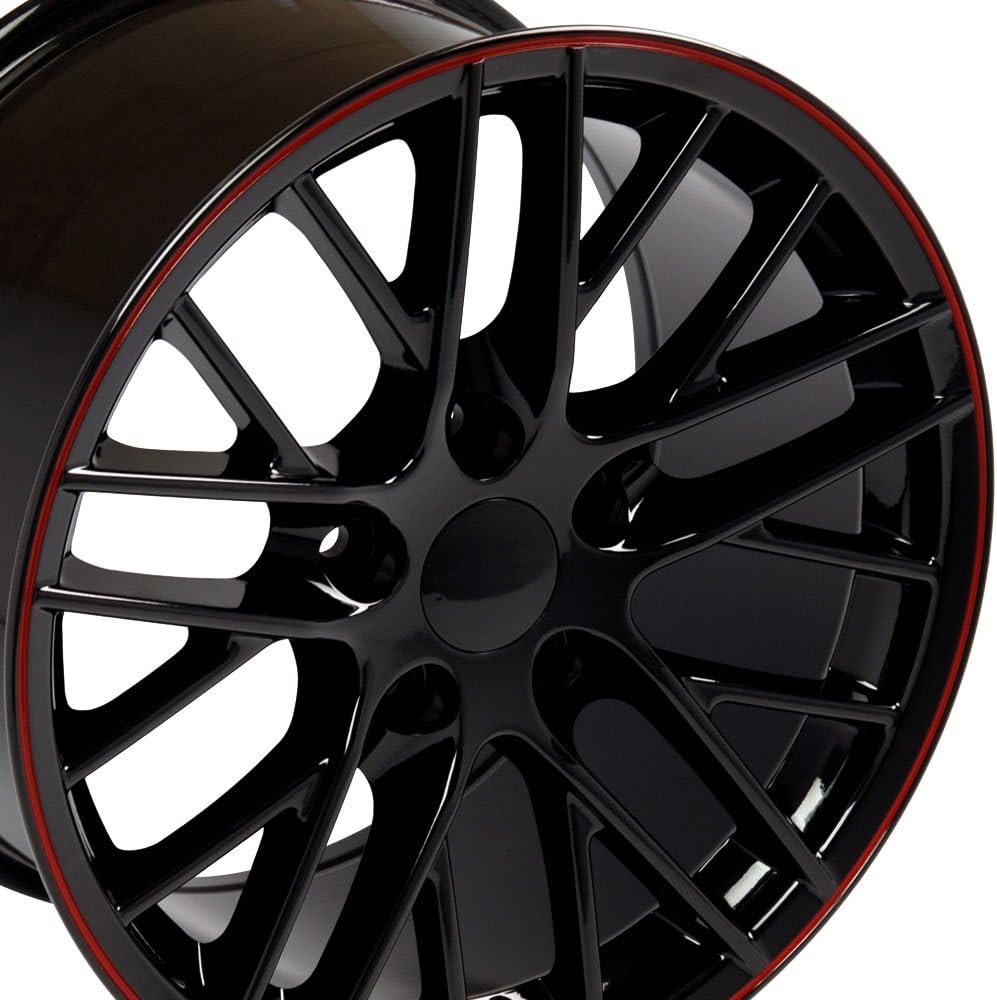 19" Black with Red Line 19x10 Wheel L5974