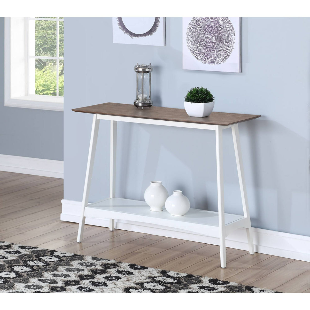 Console Table Driftwood White Y595677