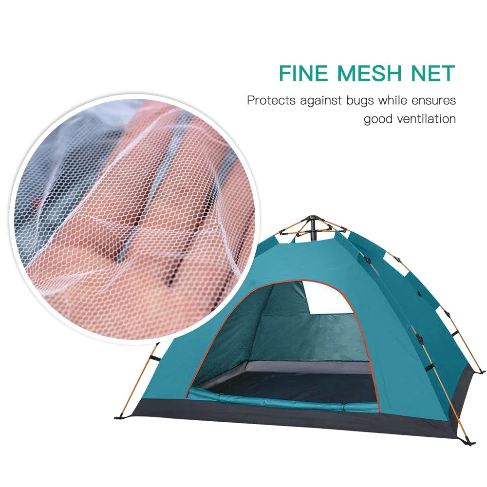 Portable Instant Camping Tent for 1 2 People, Water Resistant Pop Tent E490621
