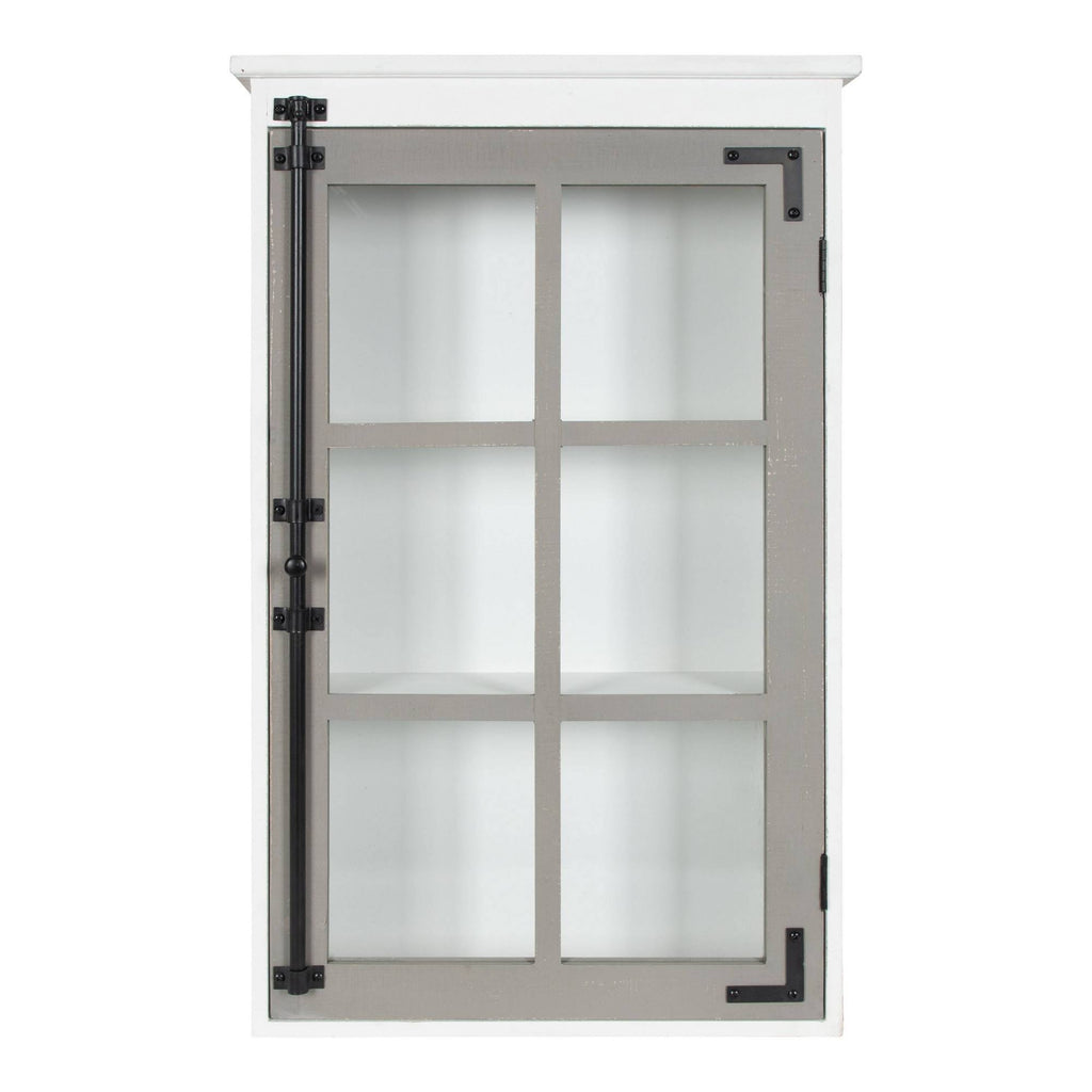 White/Gray Rustic Wall Cabinet M86928