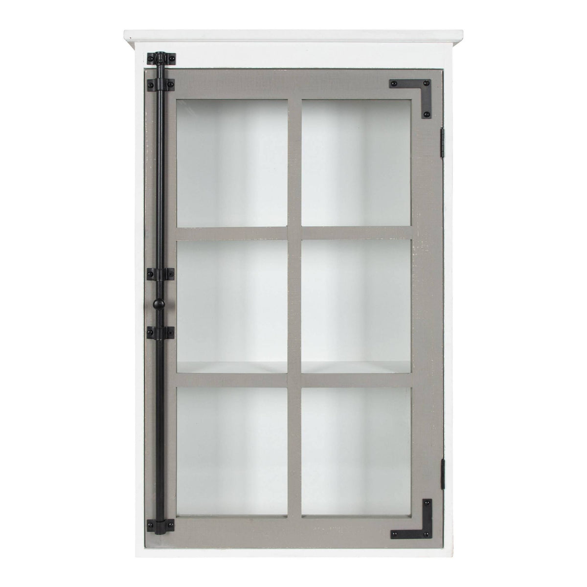 White/Gray Rustic Wall Cabinet M86928
