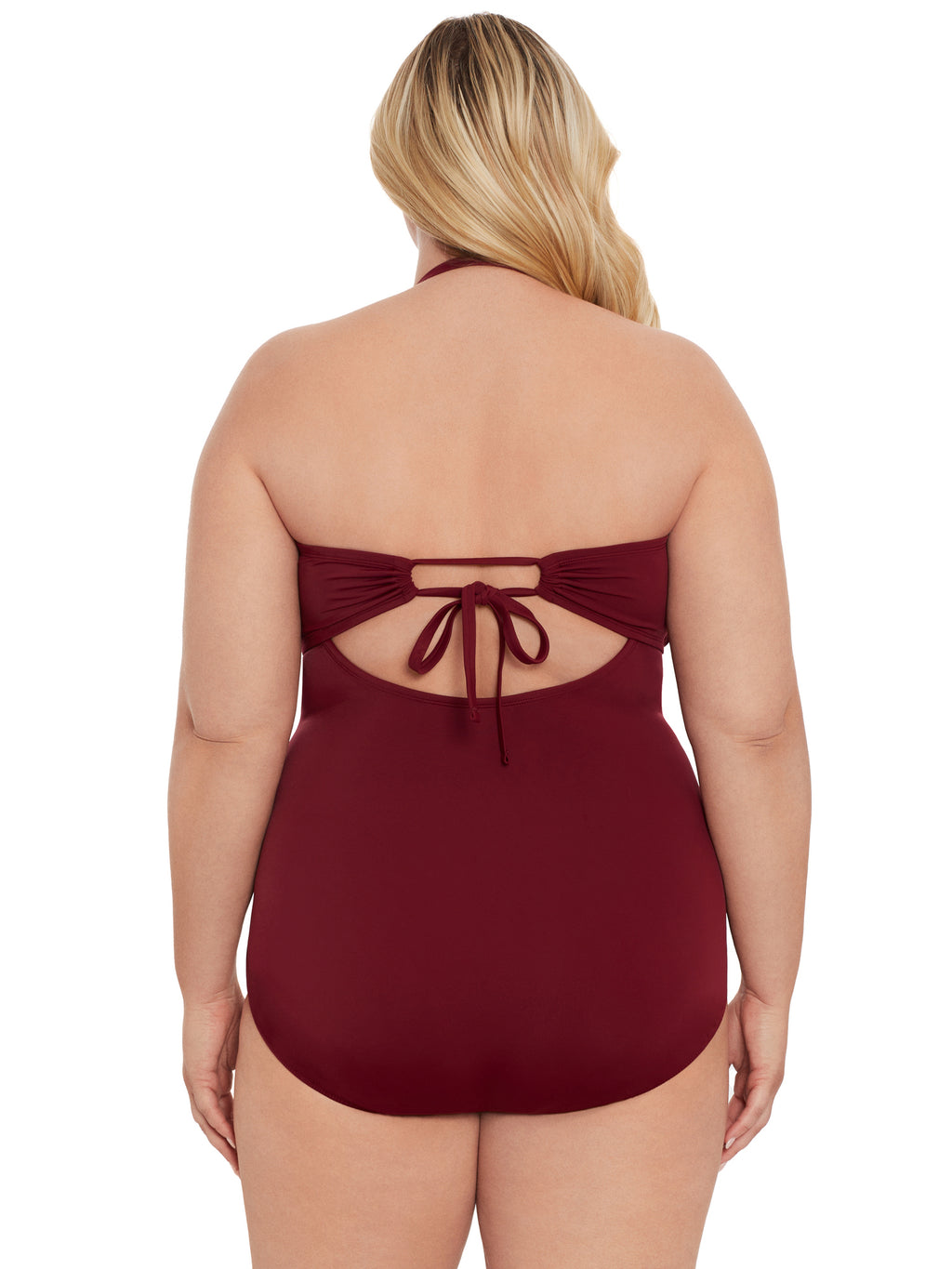 Bandeau Twist Front One Piece Swimsuit F24215