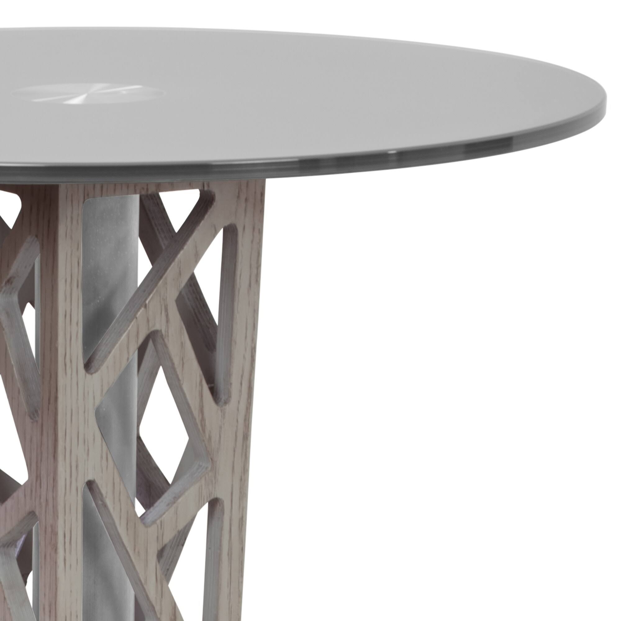 Crystal Walnut Bar Table T1524