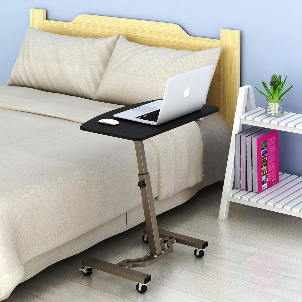 Height Adjustable Mobile Laptop Stand Desk Rolling Cart, Pack of 2 B924836