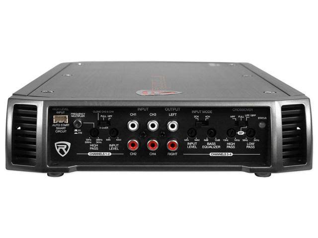 2400 Watt Peak 4 Channel Car Stereo Amplifier with Amp Kit S133