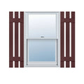 12 inch x 47 inch Vinyl Three Board Spaced Shutters B49623
