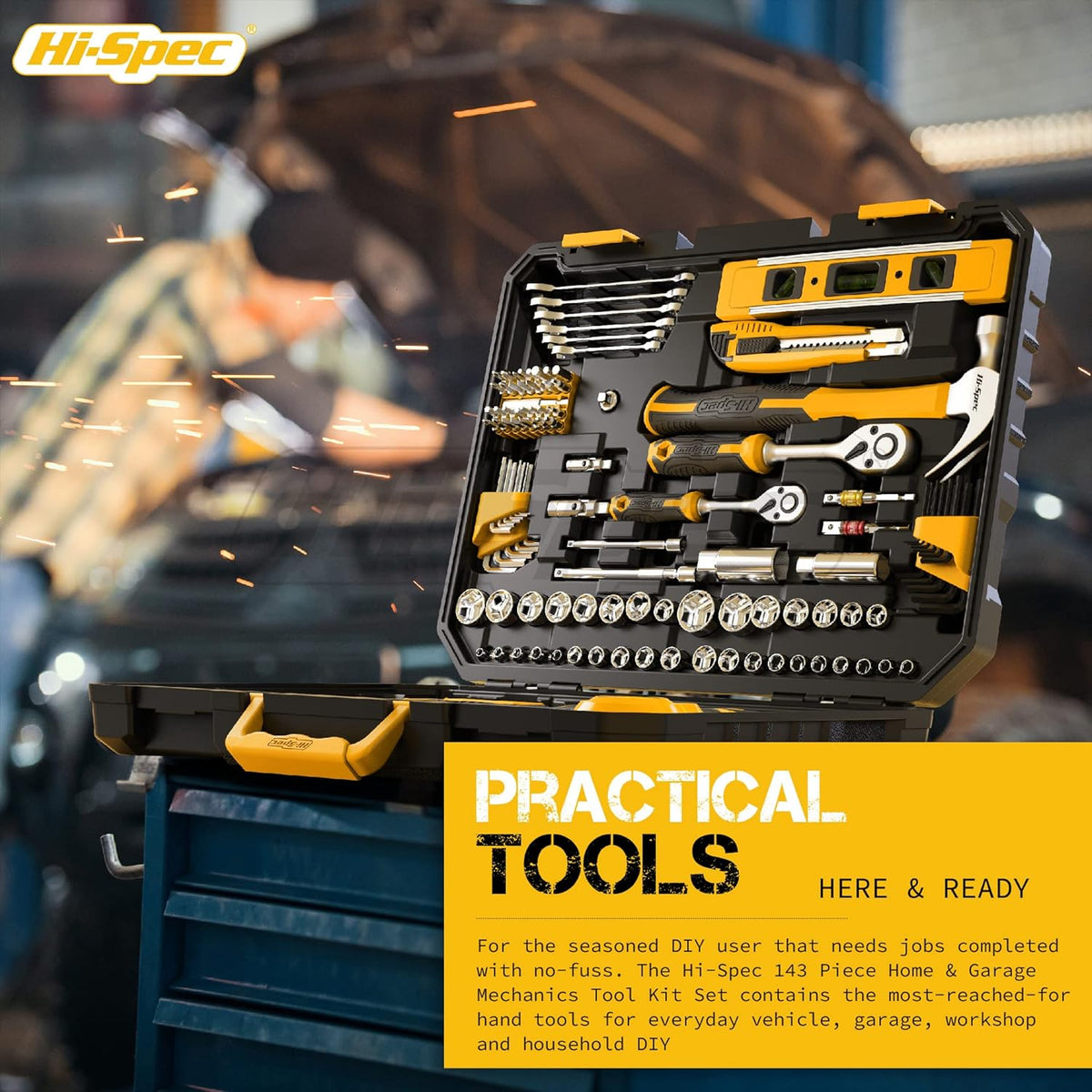 143 Piece Home & Garage Tool Kit Set E186184