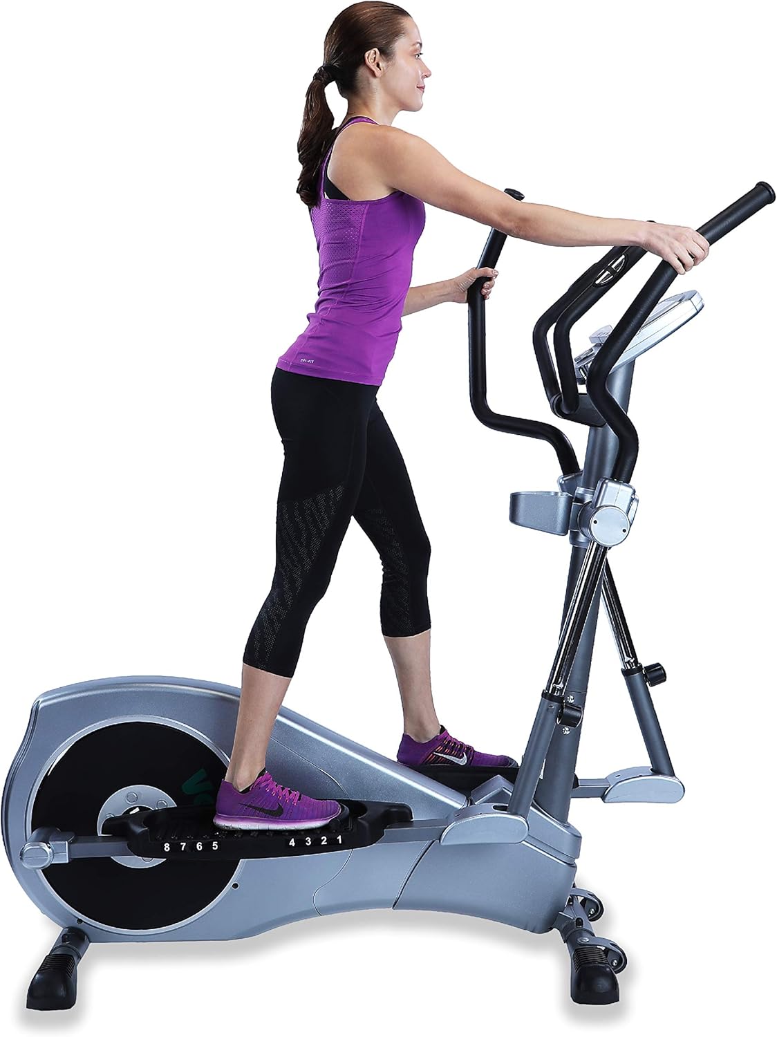 Elliptical Exercise Cross Trainer with Adjustable Arms & Pedals I2084