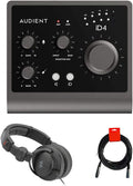 USB-C Audio Interface Bundle with Studio Monitor Headphones & XLR Cable L72944
