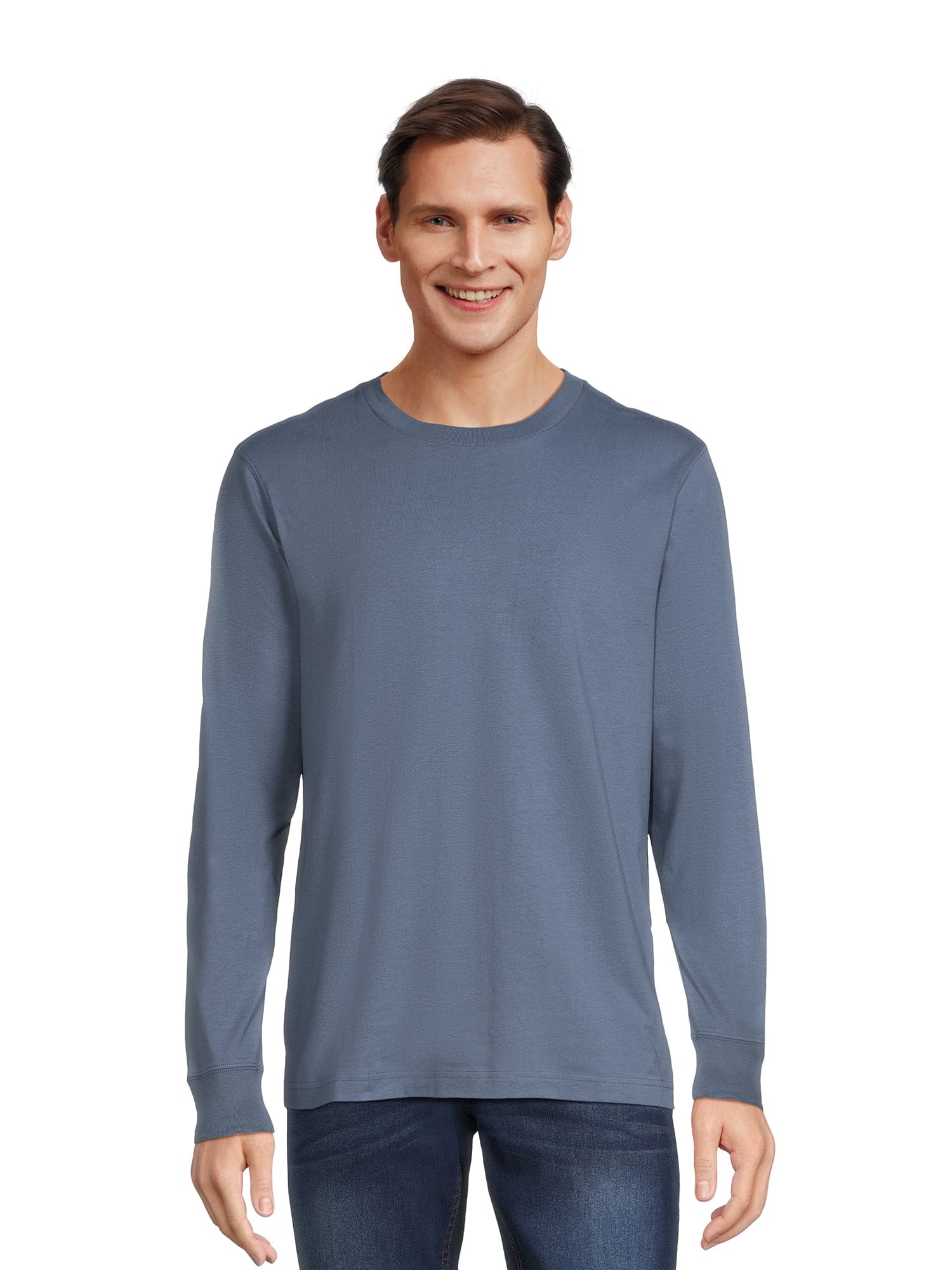 Long Sleeve Crewneck T-Shirts, 3-Pack S6296