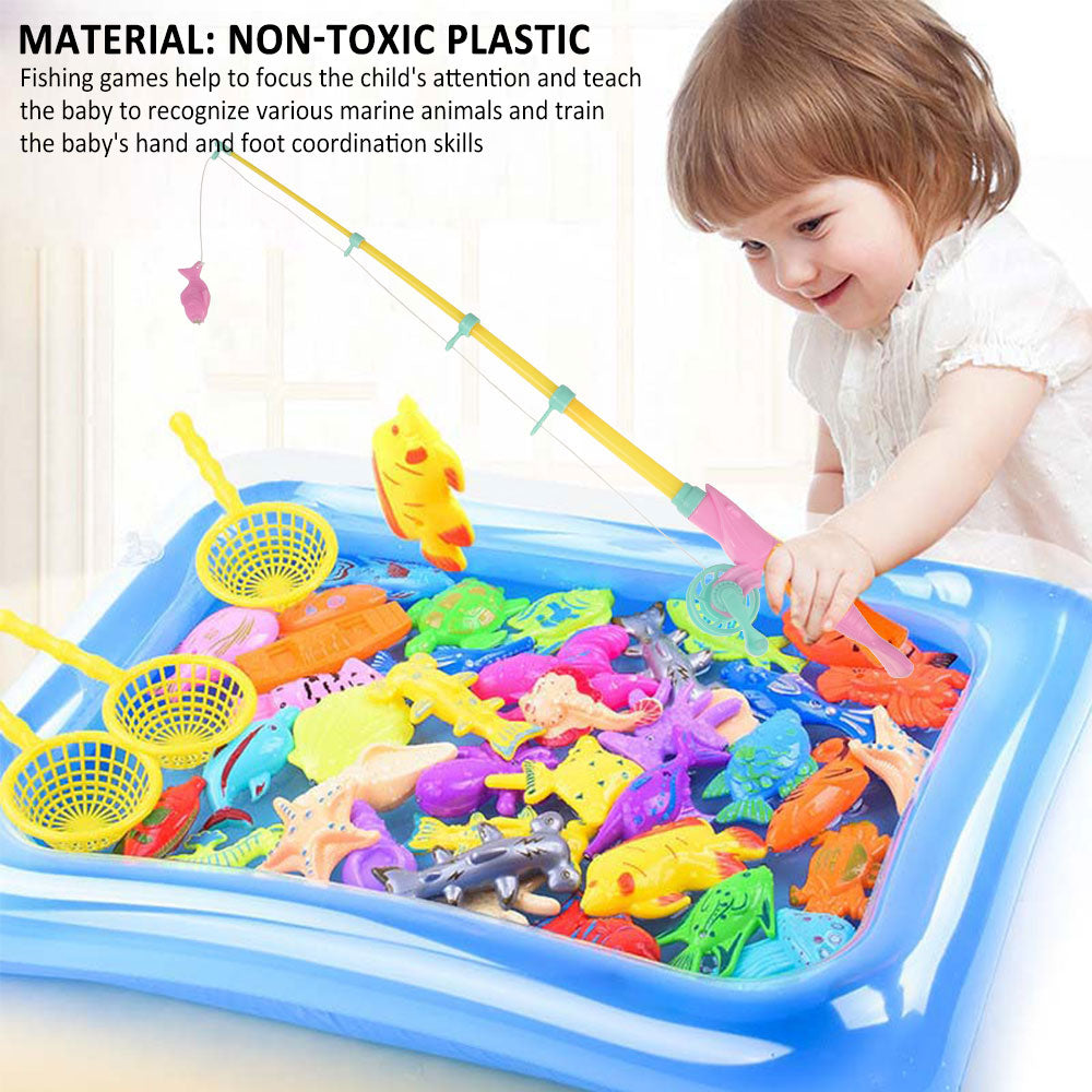 22Pcs Magnetic Fishing Toy Game J296412