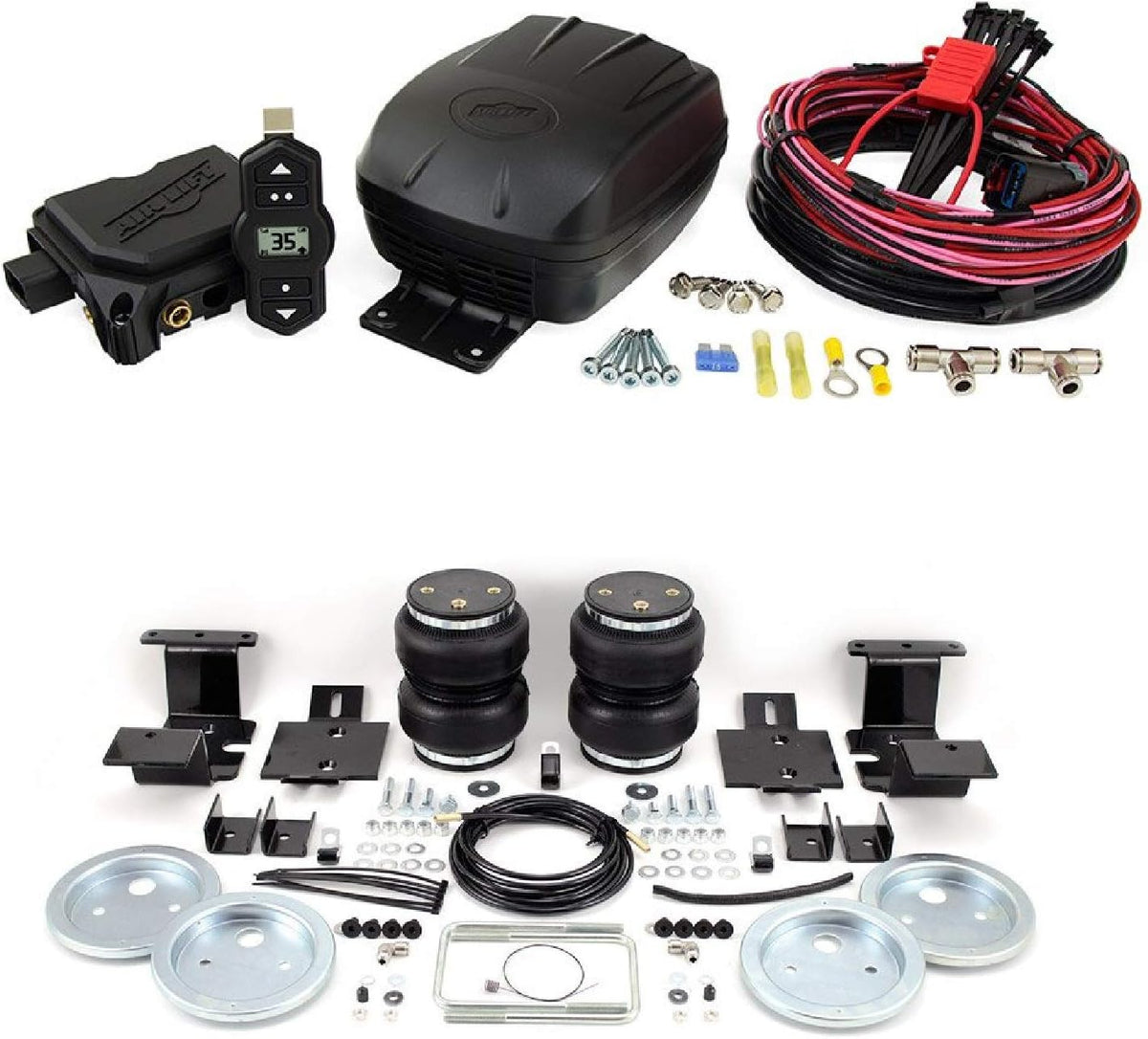 Set of Wireless On-Board Air Compressor System with Rear Load Lifter 5000 Kit O227