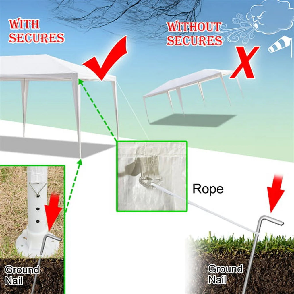 3 x 9m Waterproof Tent with Spiral Tubes Q730373