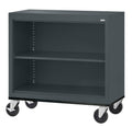 Charcoal Welded Mobile Bookcase R22470