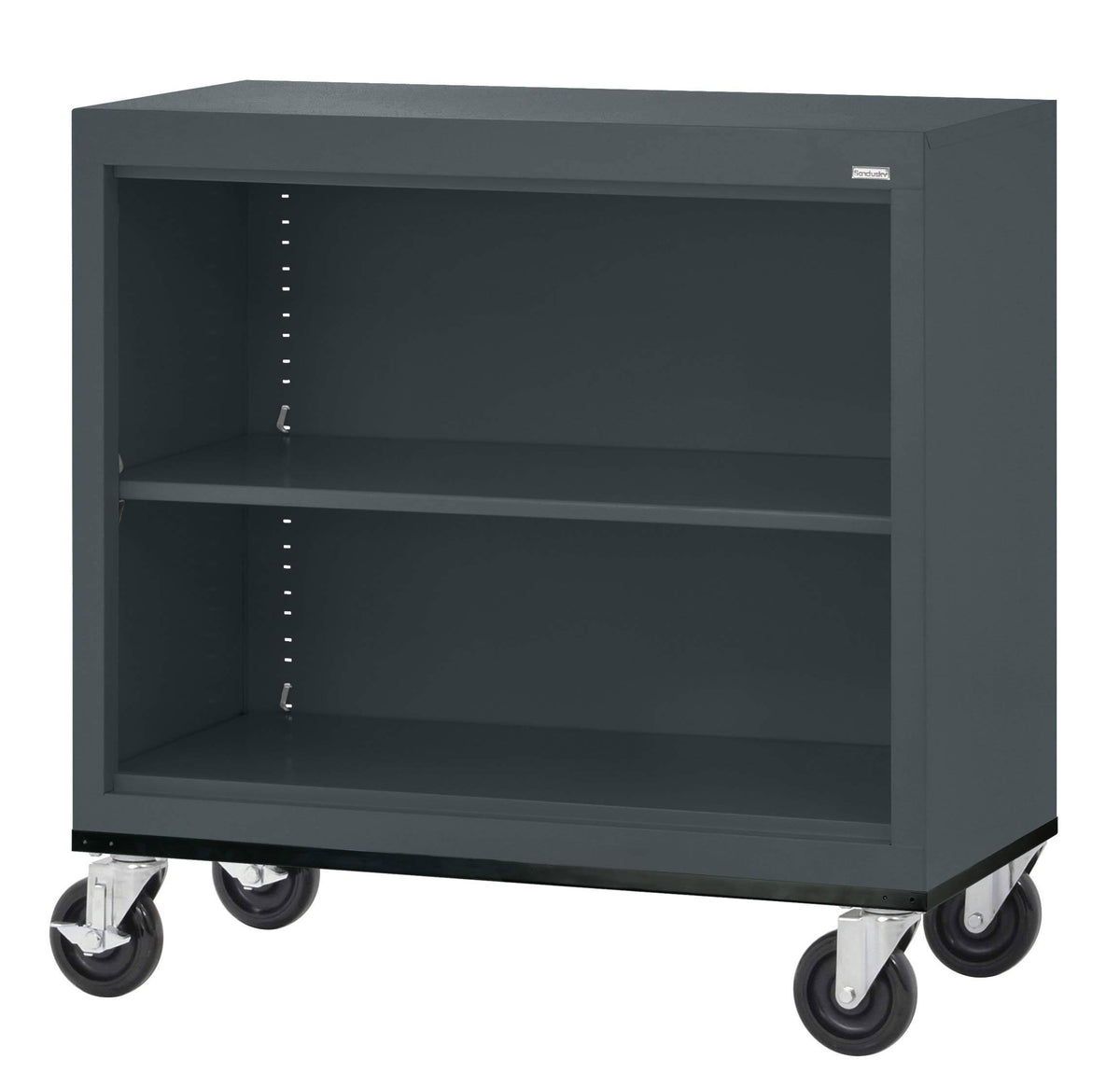Charcoal Welded Mobile Bookcase R22470