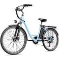 Blue 26" Electric Commuter Bike with 7 Speed O141