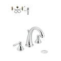 Polished Chrome 2-Handle Widespread Bathroom Sink Faucet with Drain M193781