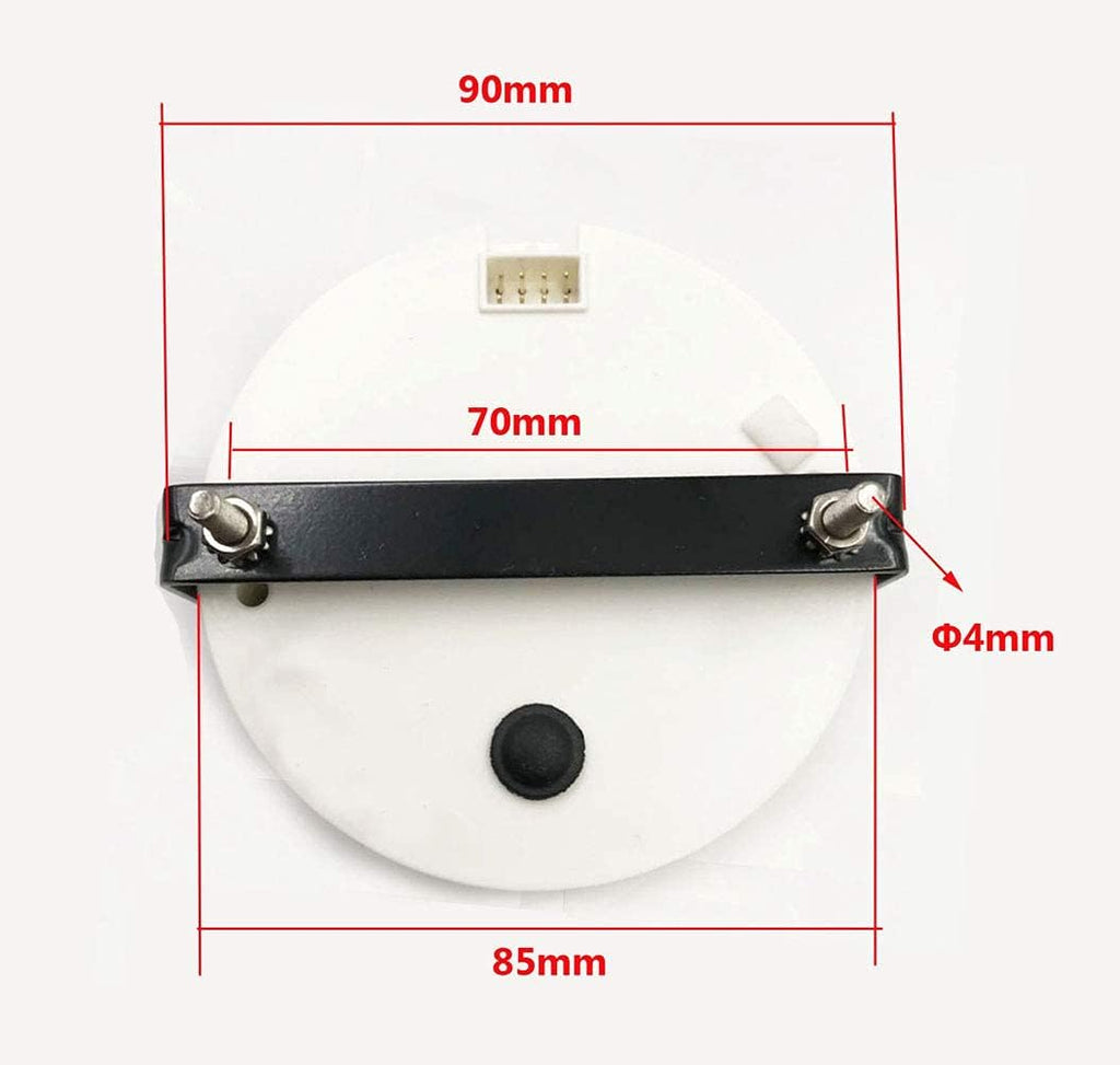 85mm 8000 RPM Tachometer Gauge With Hour Meter RED Backlight Waterproof Pack of 2 O948565