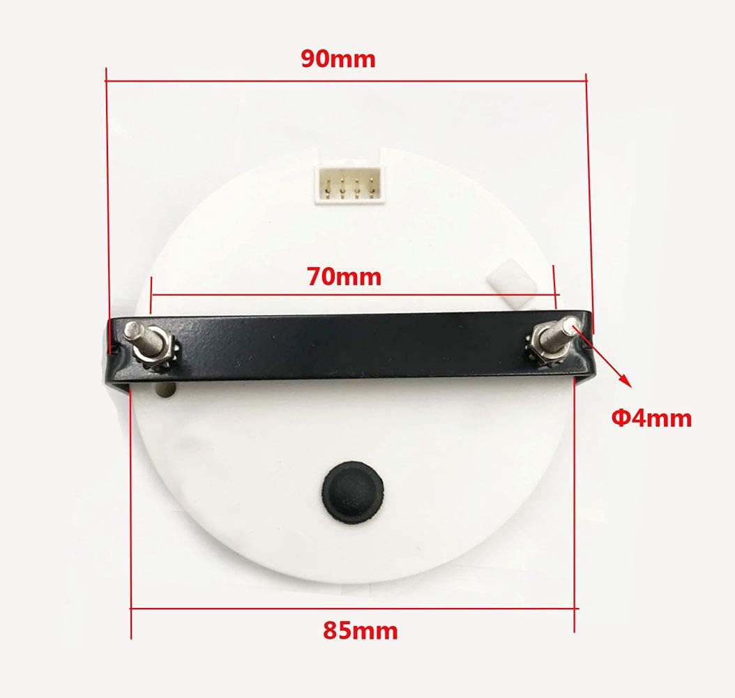85mm 8000 RPM Tachometer Gauge With Hour Meter RED Backlight Waterproof Pack of 2 O948565