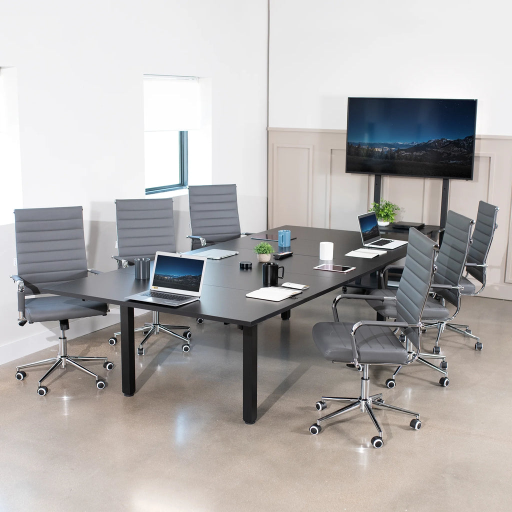 Black Square Corner Desk E746197