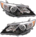 Headlight Assembly Pair for Toyota Camry 2012 2013 2014 SE Model Halogen R4610