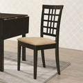 Tan Grid Back Dining Side Chair P1735