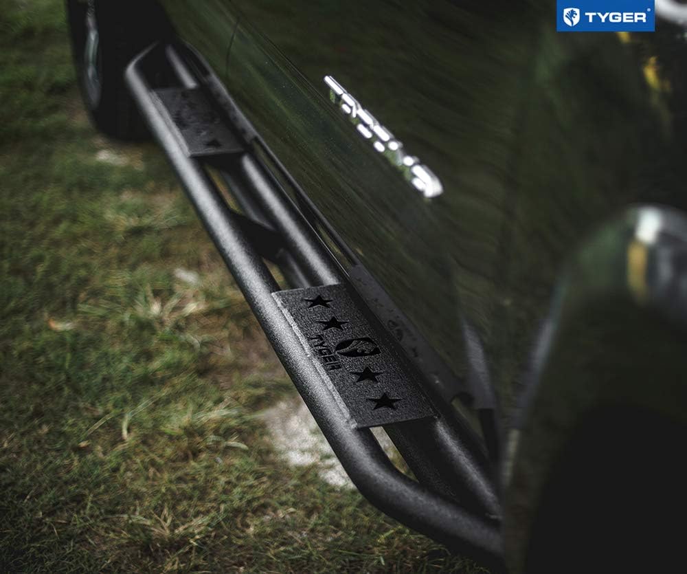 Textured Black Side Step Nerf Bars for Tacoma Double Cab X163