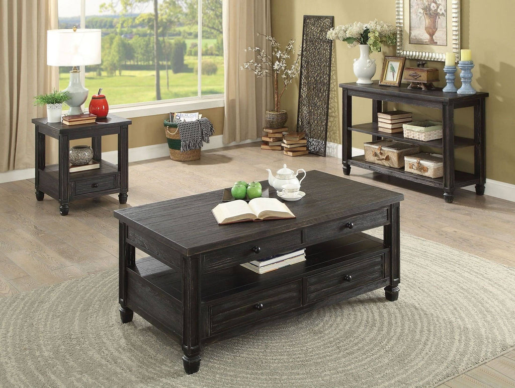 Antique Black Sofa Table J76602